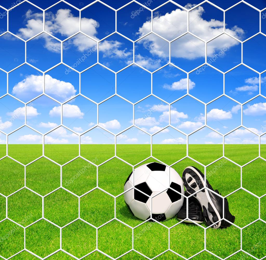 soccer ball and cleats