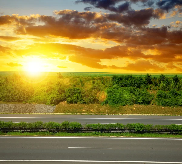 Autostrada vuota — Foto Stock