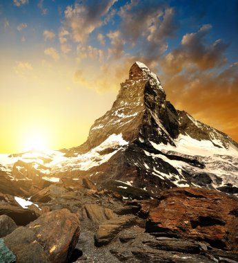 Matterhorn günbatımında