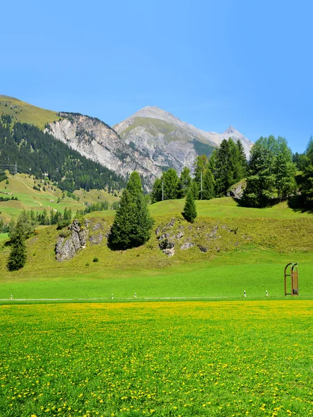 Paisaje de montaña en los Alpes — Foto de Stock