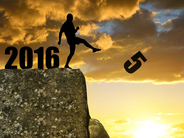 Concepto Año Nuevo 2016 — Foto de Stock
