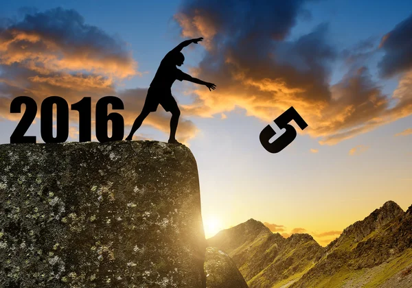 Concept Nieuwjaar 2016 — Stockfoto