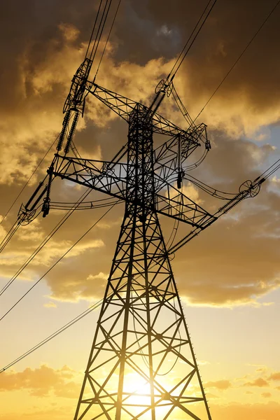High voltage towers — Stock Photo, Image