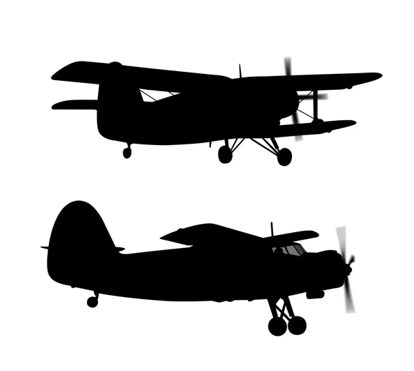 Avion moteur silhouette — Photo