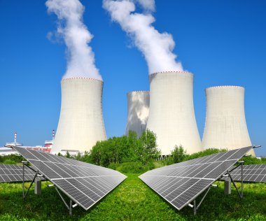 Güneş enerjisi panelleri daha önce bir nükleer enerji santrali