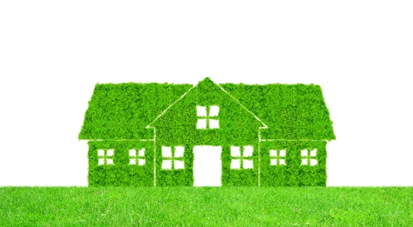 Símbolo de casa verde — Foto de Stock