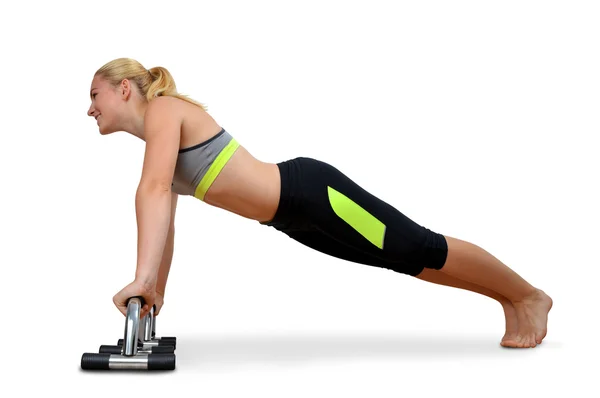 Mädchen trainieren Workout Fitness Aerobic. — Stockfoto