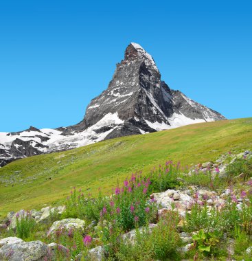 Matterhorn dağ manzarası