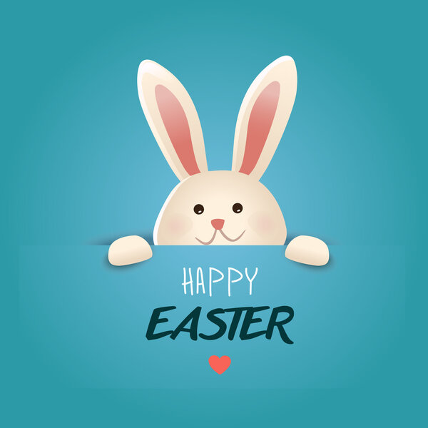 Happy Easter greeting card.