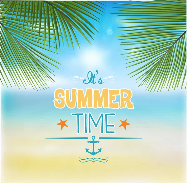 Summer Background - Illustration — Stock Vector