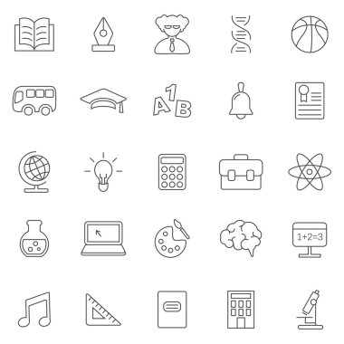 Eğitim Icons set