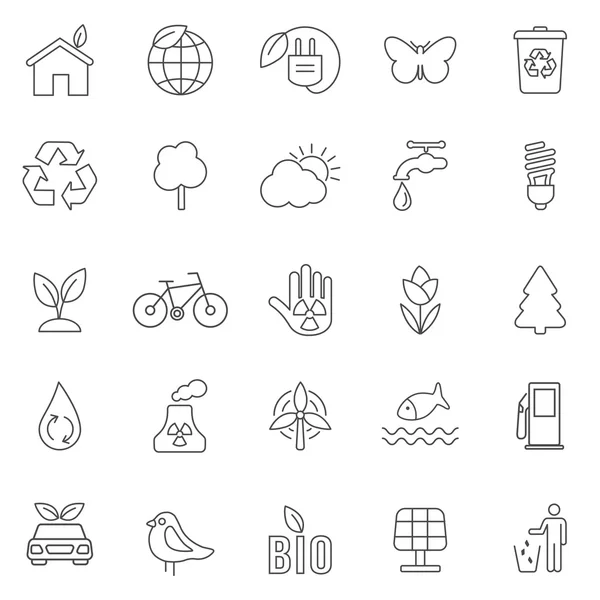 Eco  icons, set — Stock Photo, Image