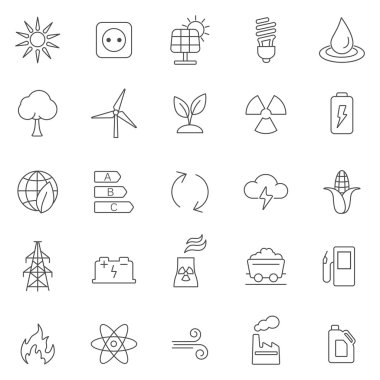 enerji hattı simgeler