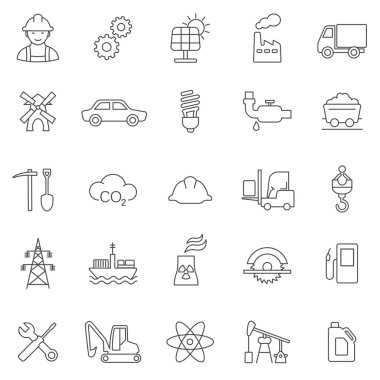 Endüstriyel Icon set