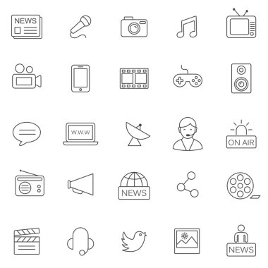 Medya Icons set.