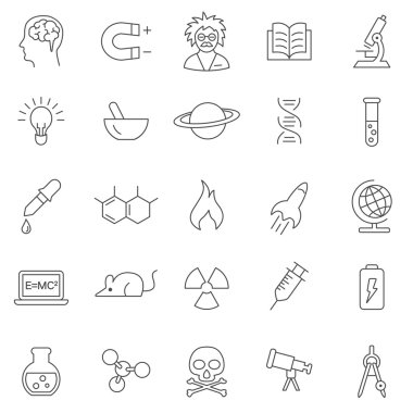 Bilim Icons set.