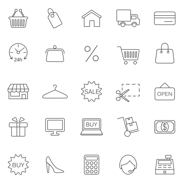 Shopping  icons, set. — Stock Photo, Image