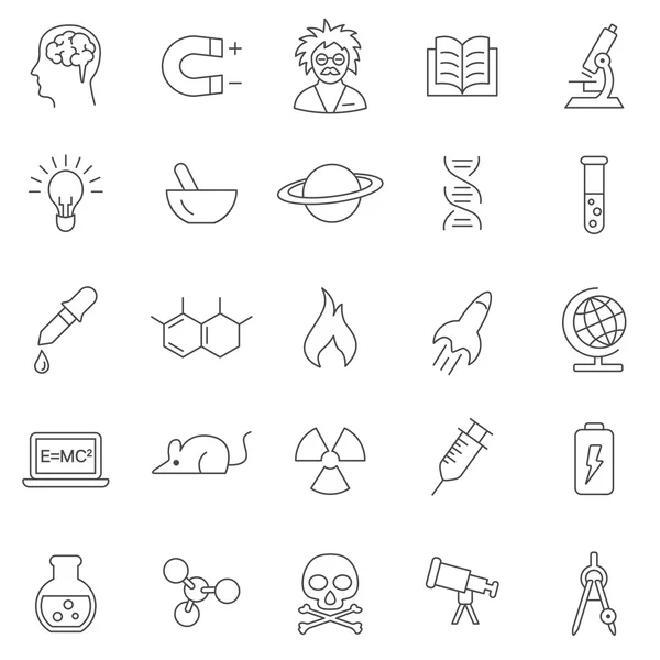 Science  icons, set. — Stock Photo, Image