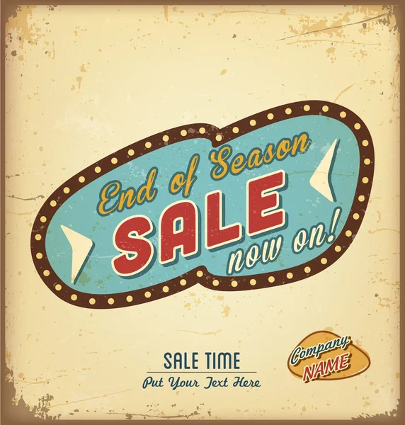 Retro sale label — Stock Vector