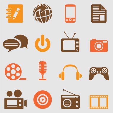 Multimedia Icons set