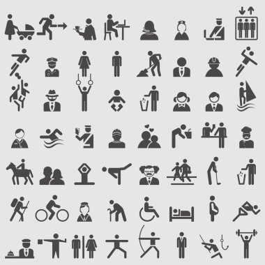 insanlar simgeler kümesi.