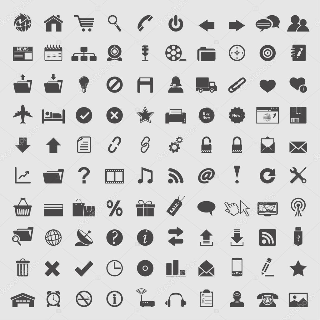 Big collection of web icons.