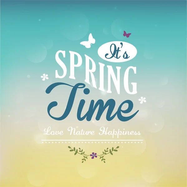 It's Spring Time text — Stockový vektor