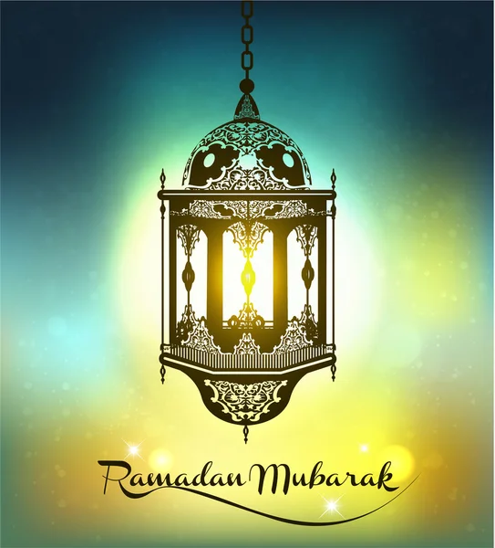 Ramadan Mubarak sfondo . — Vettoriale Stock