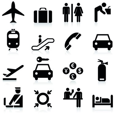 Havaalanı Icons set.