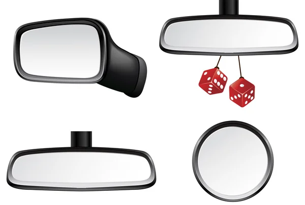 Auto jednotky mirror set — Stockový vektor