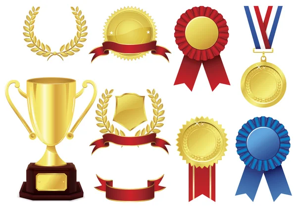 Awards icon set — Stock Vector