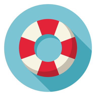 Kırmızı ve beyaz yüzük şamandıra