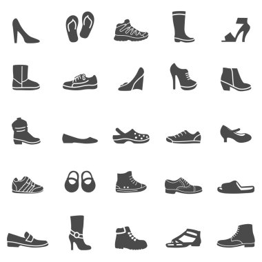 Ayakkabı Icons set