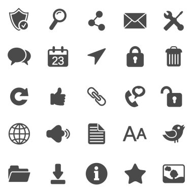 Internet siyah simgeler