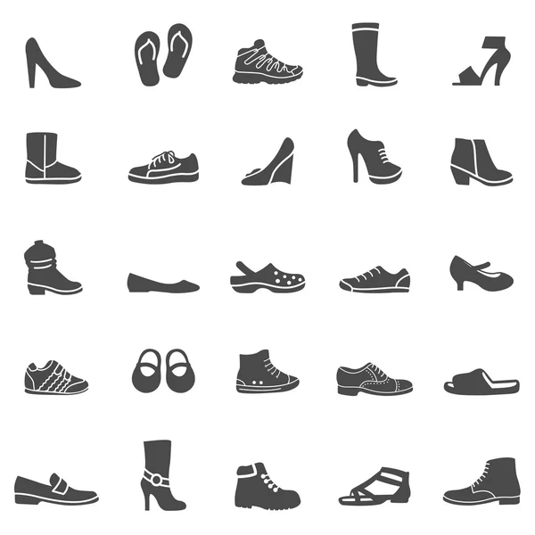 Cipő ikonok beállítása — Stock Vector