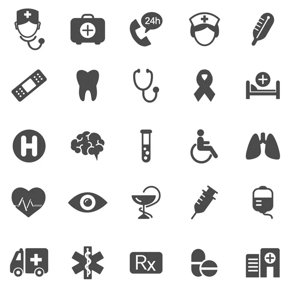 Medical black icons — Stock Vector