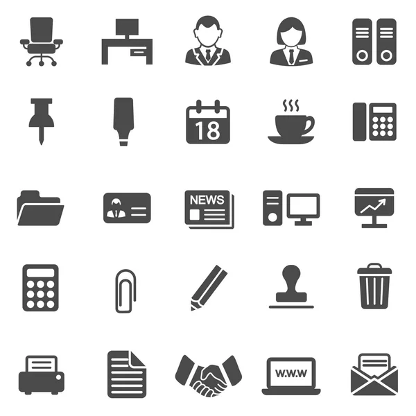 Office icons set — Stock Vector