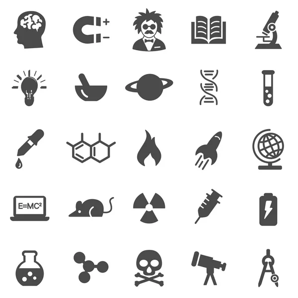 Conjunto de ícones científicos — Vetor de Stock