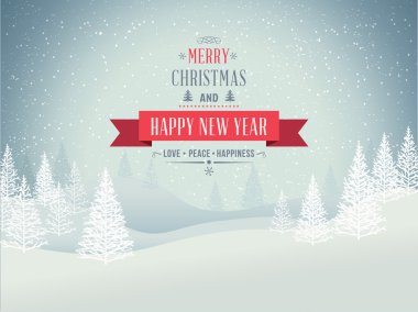 Merry christmas peyzaj