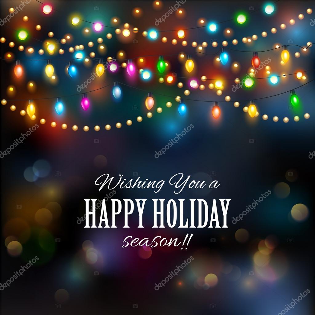 Christmas lights background Stock Vector Image by ©Ekler #87631694