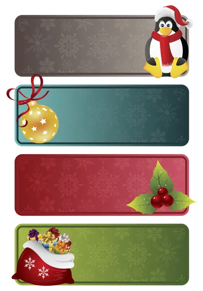 Set de Banners de Navidad — Vector de stock