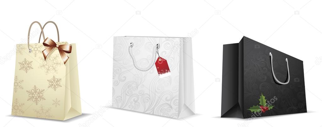 christmas shopping bags