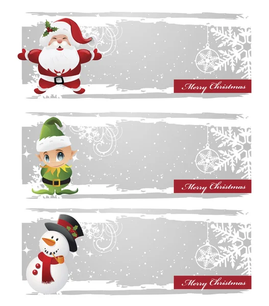 Christmas banners set — Stock Vector