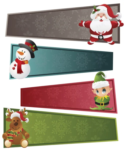 Banners de Natal Set —  Vetores de Stock