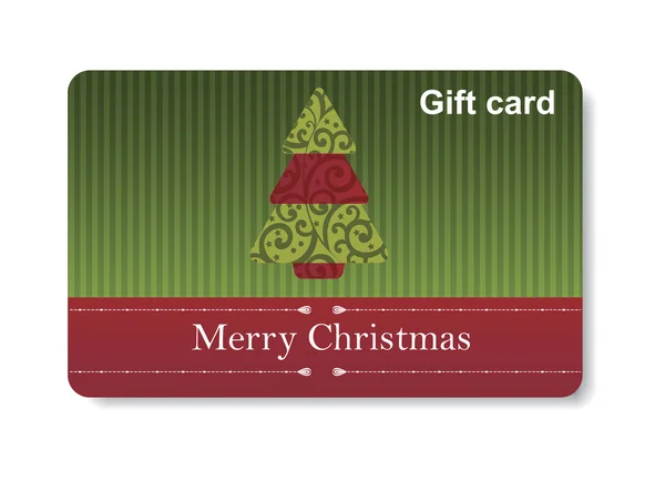Weihnachtsgeschenkkarte — Stockvektor