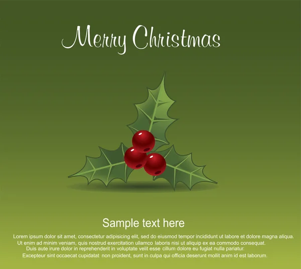 Vidám karácsony keret kártya — Stock Vector