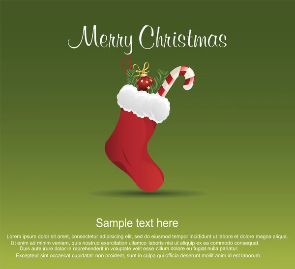 Merry Christmas frame card — Stock Vector