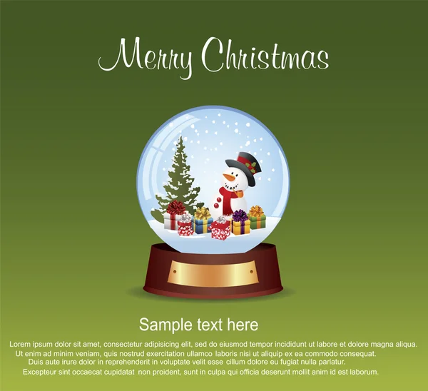 Feliz Navidad marco tarjeta — Archivo Imágenes Vectoriales