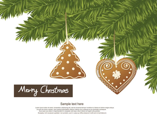 Feliz Natal frame card —  Vetores de Stock