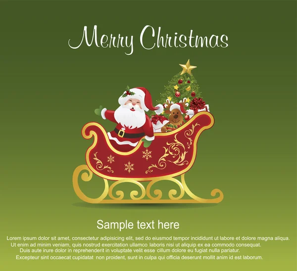 Merry Christmas frame card — Stock Vector